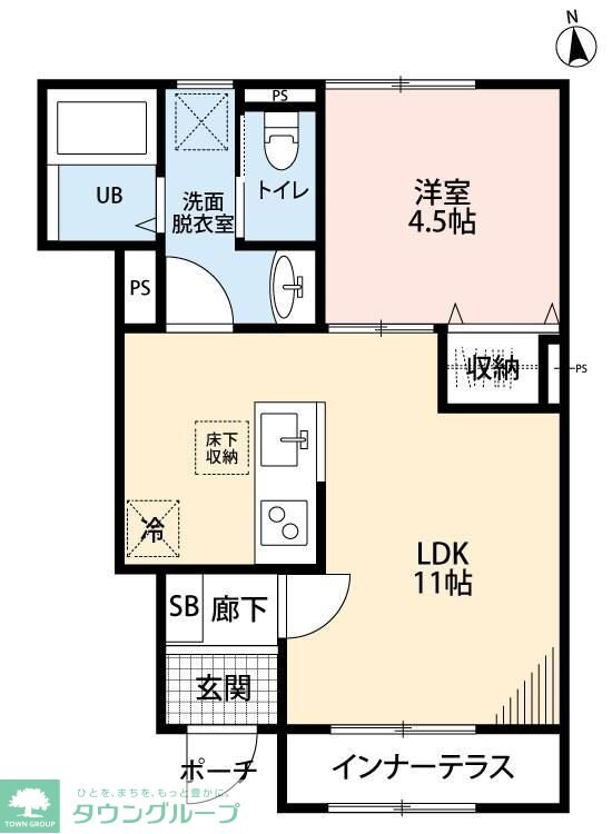 リーブルファイン花崎駅の物件間取画像