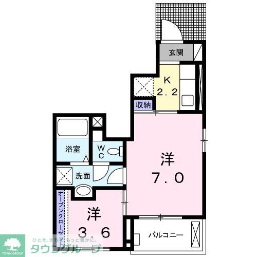 イセソラージュ Dの物件間取画像