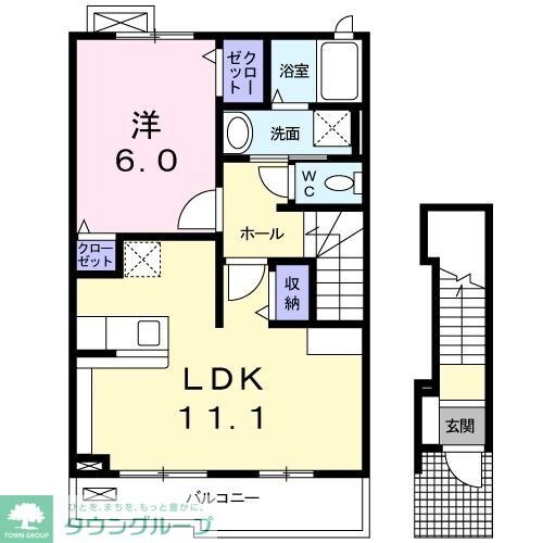 カーサ・ツバキ弐番館の物件間取画像