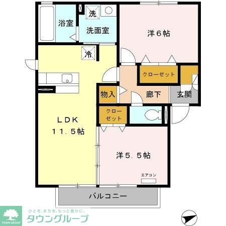 ヴィラ ルミエール Aの物件間取画像