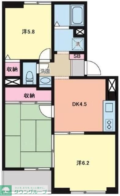 クリスタル岩槻の物件間取画像