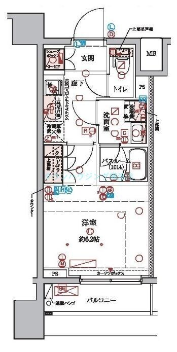 ラクラス横浜の物件間取画像
