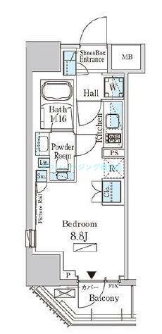 パークアクシス横濱高島町の物件間取画像