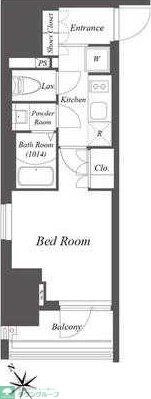 ブランシエスタ横浜高島町の物件間取画像