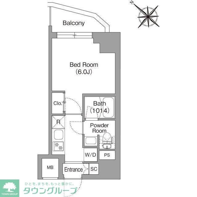 コンフォリア・リヴ横浜平沼の物件間取画像