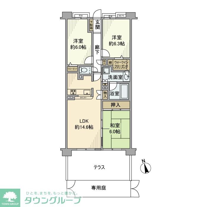 クリオ保土ヶ谷伍番館の物件間取画像