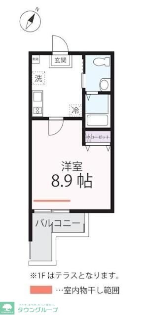 ハーミットクラブハウス横浜浅間台IIA号棟(仮)の物件間取画像