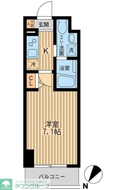 HF関内レジデンスの物件間取画像