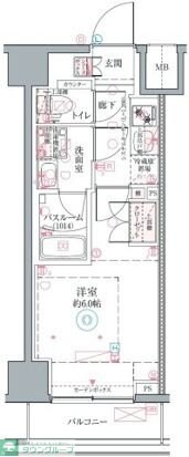 クレヴィスタ横浜関内IIの物件間取画像