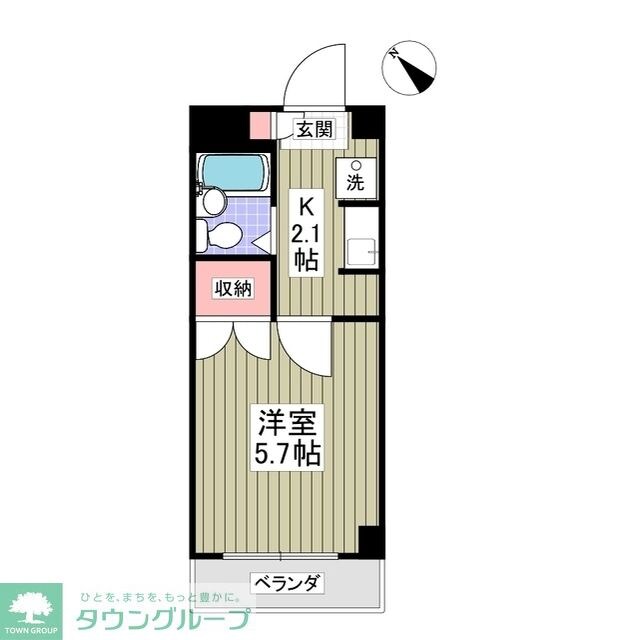 シャトール田口片倉の物件間取画像