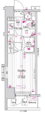 ガーラ・リバースクエア横濱南の物件間取画像