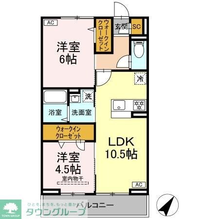 (仮称)D-Paina 笹下の物件間取画像