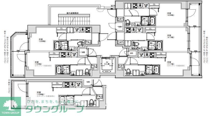 S-RESIDENCE横濱阪東橋の物件間取画像