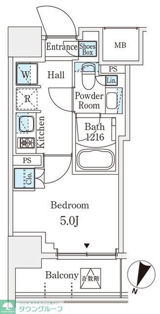 パークアクシス横浜阪東橋の物件間取画像