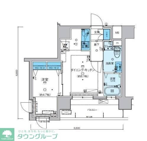 リヴシティ横濱新川町弐番館の物件間取画像