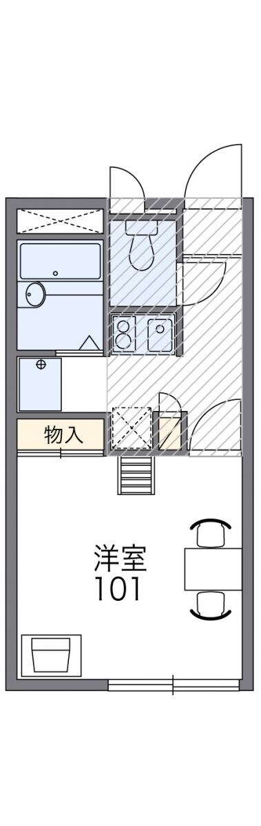 レオパレスASAHIの物件間取画像