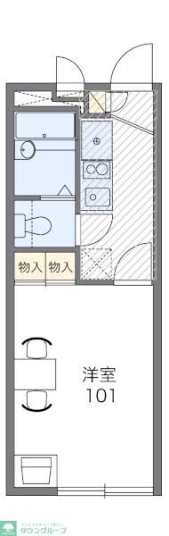 レオパレスベル ツリーIの物件間取画像
