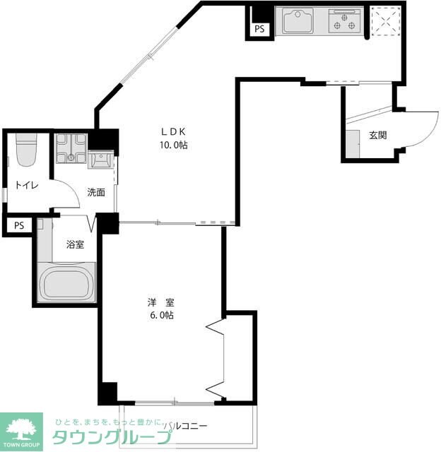 ルークスアルファ上星川の物件間取画像