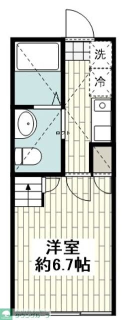 グラート大和Aの物件間取画像