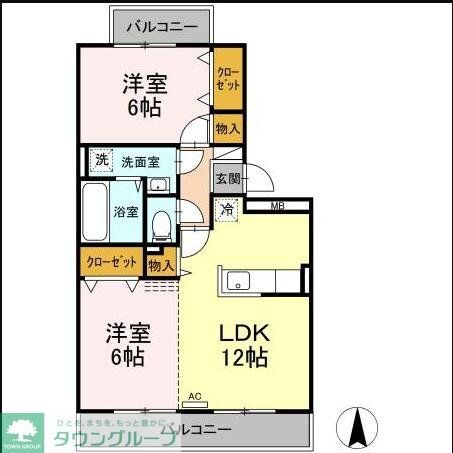 アクシス中央林間の物件間取画像