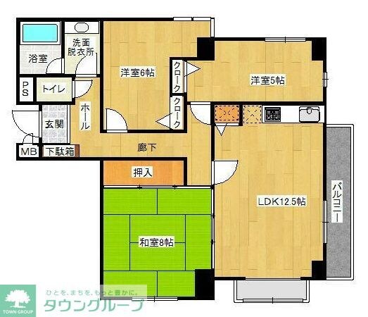 保土ヶ谷パインエステートの物件間取画像