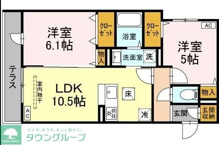 グリーンハウスの物件間取画像