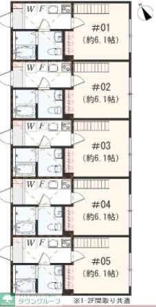 アザーレ・ソラ東海大学前Bの物件間取画像