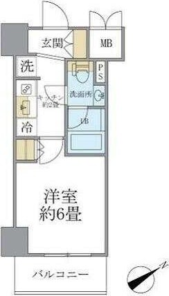 レスピール川崎の物件間取画像