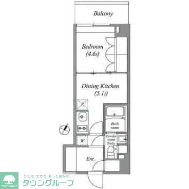 ラクレイス横濱関内の物件間取画像