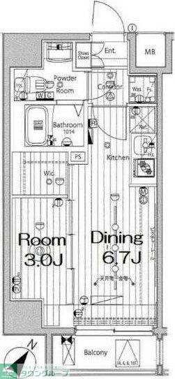 メイクスデザイン川崎IIIの物件間取画像