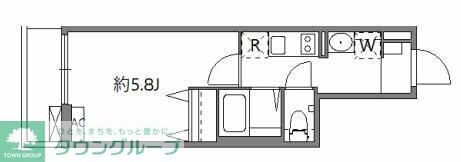 ラグゼフラット東六郷の物件間取画像