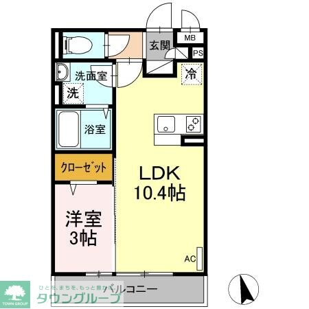 ディアフォルム幸町の物件間取画像