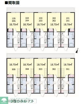 アザーレ・パッシオ矢向の物件間取画像