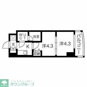 スパシエ蒲田グランドタワーの物件間取画像