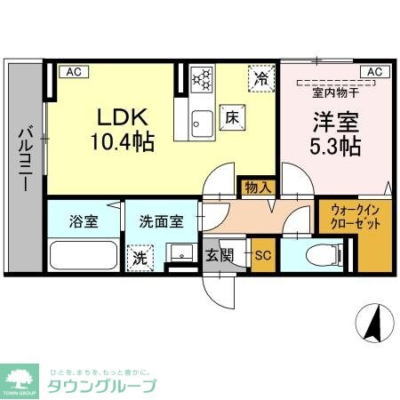 D Paina 浅田の物件間取画像