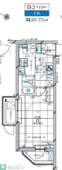 レガリス蒲田の物件間取画像