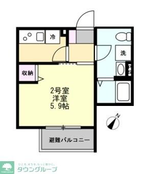ベイルーム川崎大師公園の物件間取画像