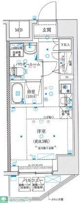 スパシエイラーレ横浜の物件間取画像