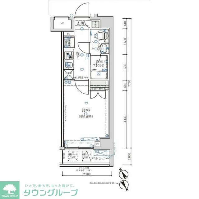 オーキッドレジデンス鶴見の物件間取画像