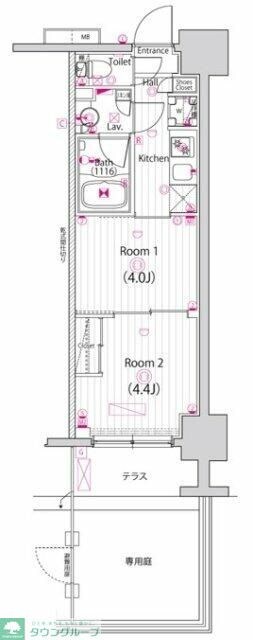 ガーラ・ステーション川崎平間の物件間取画像