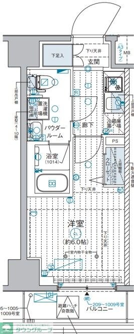 GENOVIA西横浜の物件間取画像