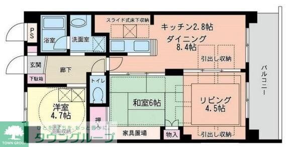 ルネス・プルミエールの物件間取画像