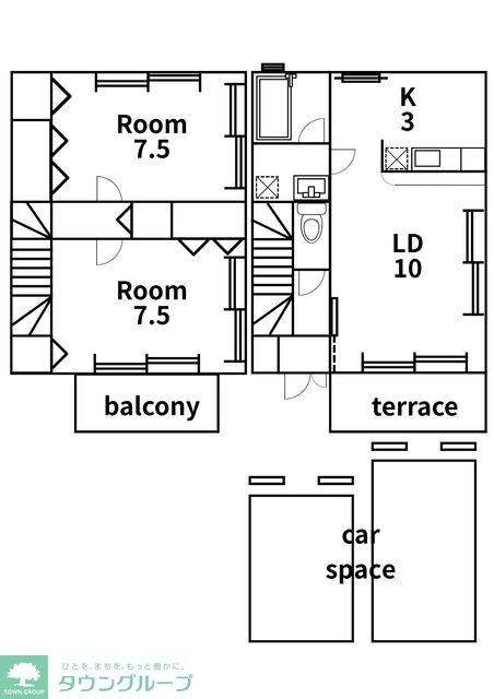 シャンド・フルールの物件間取画像