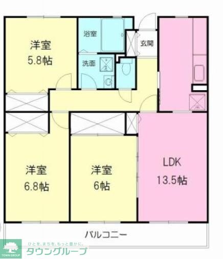 サウセ茅ヶ崎南の物件間取画像