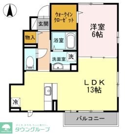 カーサポンティチェロの物件間取画像