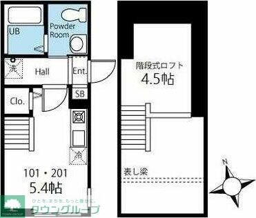 ハーミットクラブハウスレスペデザ戸塚の物件間取画像