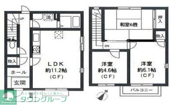 アロッジオ日限山の物件間取画像