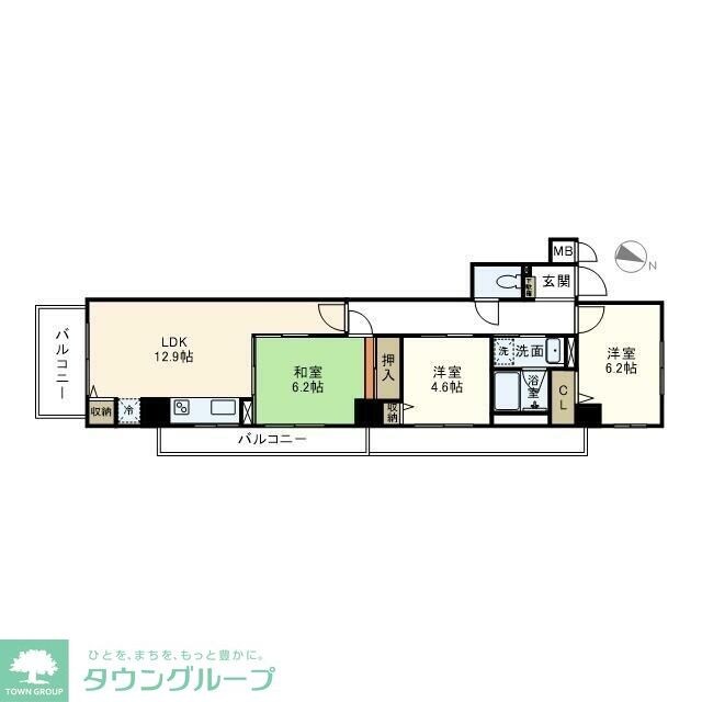 ウエスト ヴィレッジの物件間取画像