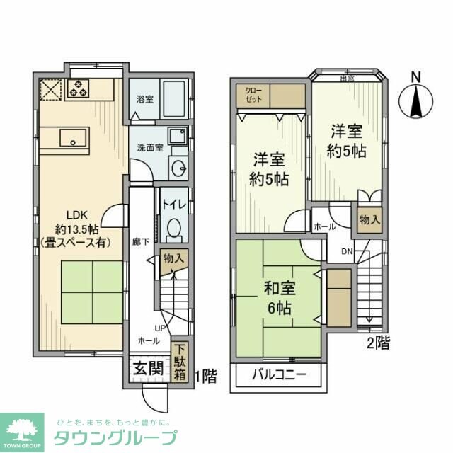 戸塚町戸建の物件間取画像