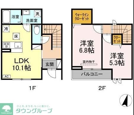 ラ・ぺジブルの物件間取画像
